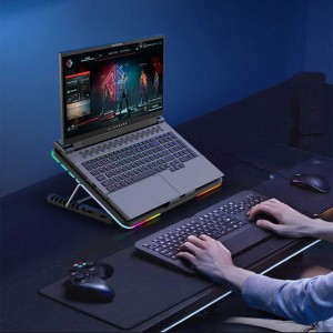 پایه خنک کننده لپ تاپ کول کولد مدل F5 RGB